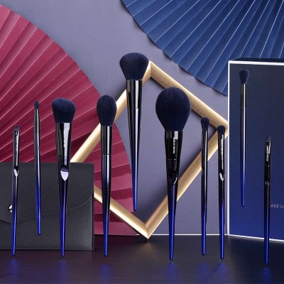 30K Sold in 10 min Hot Selling Blue Fairy Gift Makeup Brush 10 pcs Professional Makeup Brush Set