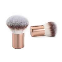 High quality Rose gold handle makeup mineral Powder Brush Cosmetic Kabuki Brush