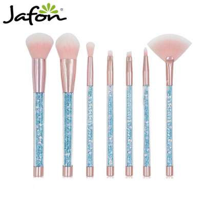 Crystal handle candy cosmetics and make up brushes 7pcs diamond makeup brush set